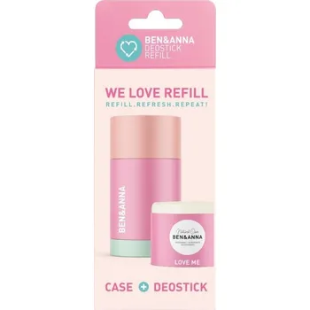 Ben & Anna Tuhý deodorant se znovupoužitelným aplikátorem (40 g) - Love Me - minimalizace plastového odpadu