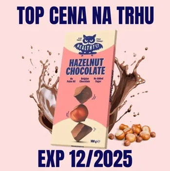 Čokoláda HealthyCo Oříšková čokoláda 100 g EXP 12/2025