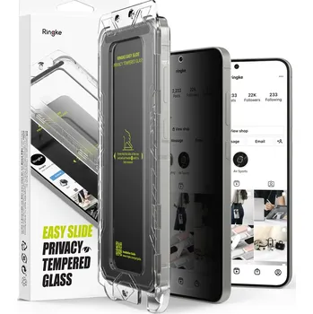 Ringke Easy Slide Privacy tvrzené sklo (2 pack) Samsung Galaxy S25 Plus černé