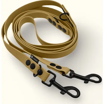 Vodítko pro psa Voděodolné přepínací vodítko Woofit Hike: Zlaté