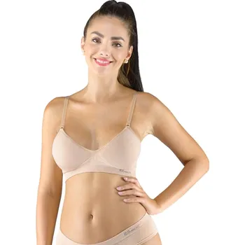 Dámské oblečení Gina sportovní podprsenka 07021 Béžová Vel. L/XL