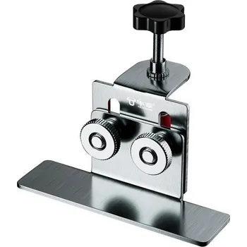 Sada nářadí Nástroj na montáž dvířek skříněk z nerezové oceli Nastavitelný držák pro přesné usazení dvířek nábytku