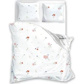 Povlečení z mikrovlákna Satyn 013 220x200 cm + 2x 70x80 cm bílé