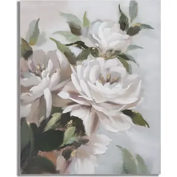 Obraz Obraz Flower & Leaf 80x100 cm bílý