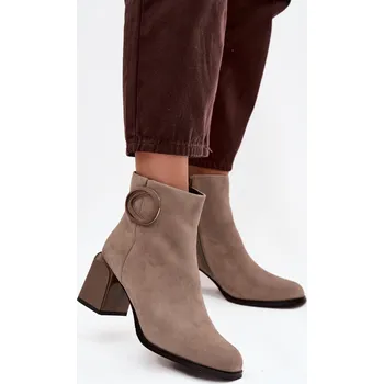 Dámská zimní obuv Boty na podpatku model 222953 Step in style 38