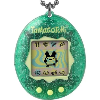 interaktivní kniha Bandai - Originální kolekce barev Tamagotchi zelená - Elektronický virtuální mazlíček s barevným