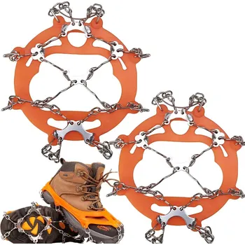 nesmeky Nesmeky na boty s hrotky ATL - oranžové-stříbrné,