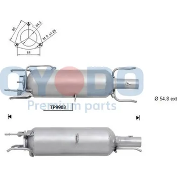 Katalyzátor Filtr pevných částic - DPF Oyodo 20N0020-OYO