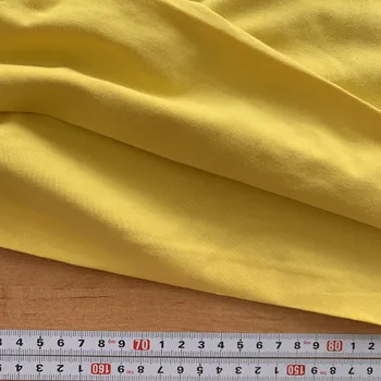 Kanárkově žlutý úplet bavlna + el