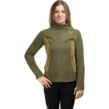 Dámská mikina NATUREHIKE Dámská turistická mikina Fleece With Pockets CYY2441FS067 ZELENÁ|ŽLUTÁ