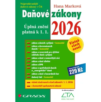Kniha Daňové zákony 2026: Úplná znění platná k 1.1.2026 - Hana Marková (2026) [E-kniha]