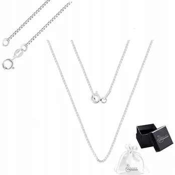 Řetízek Stříbrný Řetízek ryzost 925 Vzor Benátská Kostka Lesklý | 40 cm x 0,7 mm