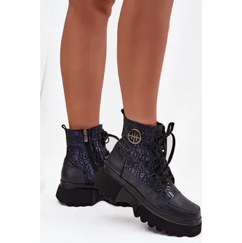 Dámská zimní obuv Boty na široké podrážce model 222950 Step in style 38