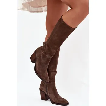 Dámské kozačky Kozačky na podpatku model 223008 Step in style 40