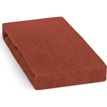 Prostěradlo Froté prostěradlo na vysokou matraci (až 30cm), 180x200cm, na dvoulůžko, skořicové