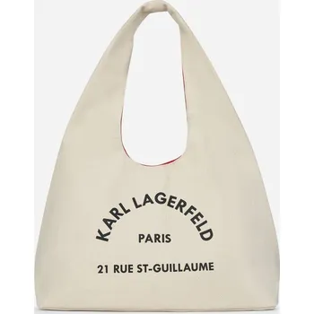 Módní doplněk KABELKA KARL LAGERFELD K/RSG SLING HOBO BAG NATURAL