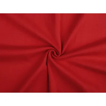 Úplet bavlněný elastický hladký / náplet, střední, 27 (384) červená