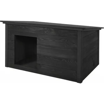 Bouda pro psa Zatepletá bouda pro psa XL 106x72x67 cm DECHLAND BP06 šedá