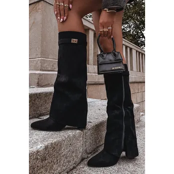 Dámské kozačky Kozačky na podpatku model 223003 Step in style 39