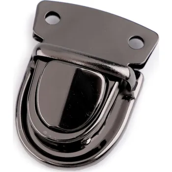 Sada zapínání na tašku 30x40 mm, střední, 3 nikl černý