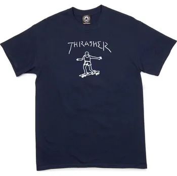 Oblečení a móda Thrasher triko Gonz logo Navy Blue L