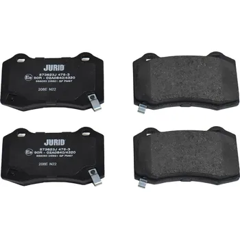 Brzdová destička Sada brzdových destiček, kotoučová brzda JURID 573623J