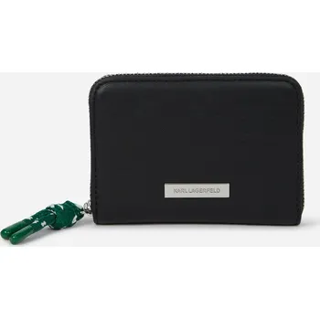 Peněženka PENĚŽENKA KARL LAGERFELD IKON SMOOTH SMALL ZIP WALLET BLACK