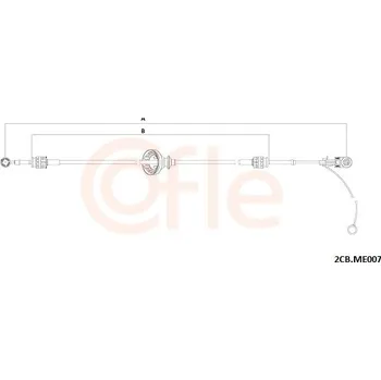 Tažné lanko, ruční převodovka COFLE 92.2CB.ME007