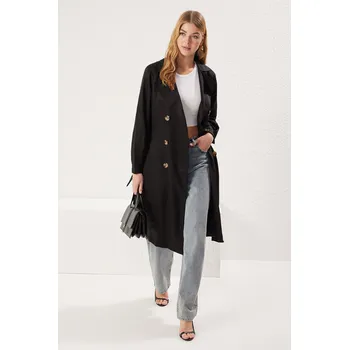 Dámský kabát Dámský kabát Trendyol Trendyol černá 2343310