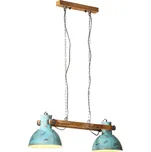 vidaXL Závěsné svítidlo 25 W modrá patina 85 x 28 x 109 cm E27