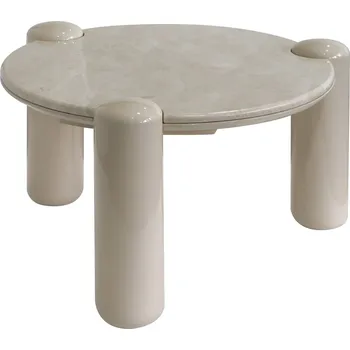Konferenční stolek Konferenční stolek Noemi 66 cm světle béžový/mramor