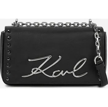 Módní doplněk KABELKA KARL LAGERFELD K/SIGNATURE 2.0 SL SM CB STUD BLACK EMBELLISHMENT