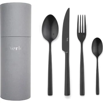 Příbor VERLO Su Black 24 ks - sada nerezového příborového nádobí pro 6 osob