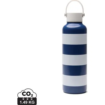 Termohrnek Nerezová láhev VINGA Lagoa z recykl. materiálů, 600 ml - Námořní Modř / Bílá
