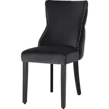 Jídelní židle 2 SET židle CASTLE DELUXE - černá