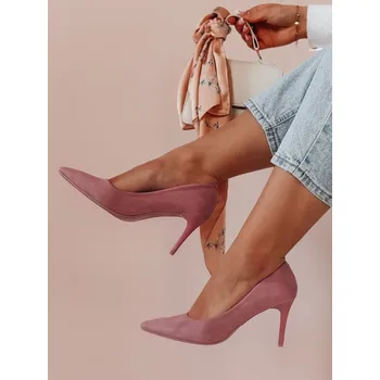 Dámské lodičky Lodičky dámské na podpatku LAVENZA ZY0718 Barva: Fialová, Velikost: 36