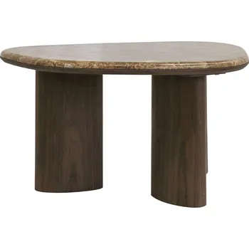 Konferenční stolek Konferenční stolek Essence 75 cm ořech tmavý/mramor