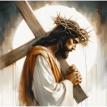 Diamantové malování diamantové malování ježíš – křížová cesta 30 × 40 cm