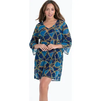 Dámské šaty Style Hawaii šaty 8185 modrý denim - RosaFaia 312 modrý denim M