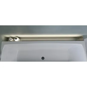 Polysan NIX nerezová vanová kapsa, 160cm, instalace do rohu 72461