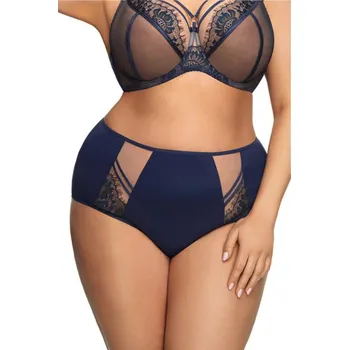 Dámské spodní prádlo Dámské kalhotky 497 Paradise blue - GORSENIA tmavě modrá 4XL