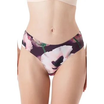 Kalhotky Dámská tanga Velvet bloom - JULIMEX vícebarevná S