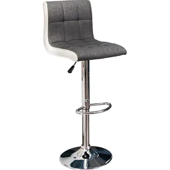 Barová židle 2SET barová židle MODENA 90-115 CM šedo-bílá