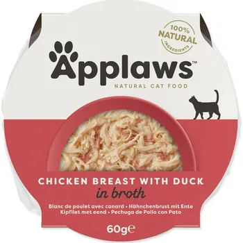 Krmivo pro kočku Kalíšek Applaws Cat Juicy kuřecí prso a kachna 60g-KS