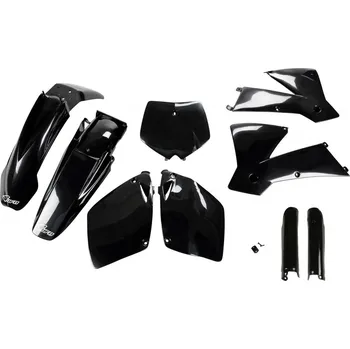 UFO sada plastů a kryty tlumičů KTM SX 125/250/400 '01-'02 (černá)