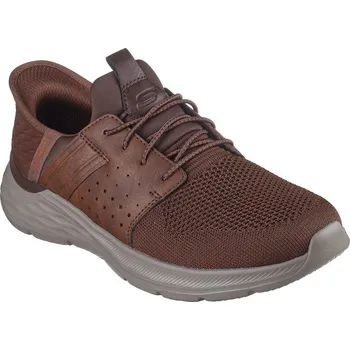 Pánské tenisky Skechers Slip-Ins Relaxed Fit: Garner - Newick Dark Brown 7 (41)