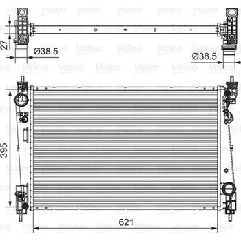 Chladič motoru Chladič, chlazení motoru VALEO 701655