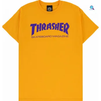 Oblečení a móda Triko Thrasher Skatemag Gold/Purple