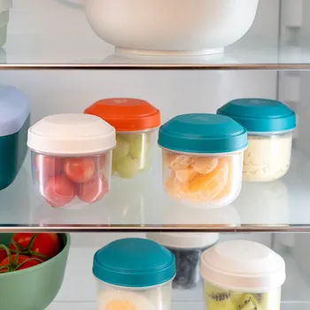 Dóza na potraviny AMUSE Rikko – nádoby na občerstvení Poppy 185 ml 3 ks. oranžové