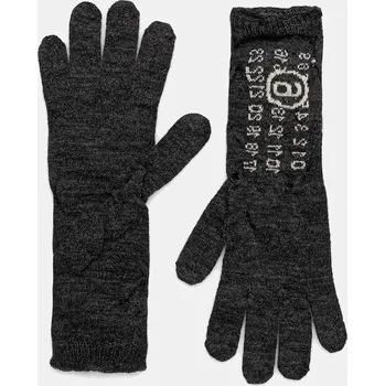 Rukavice Vlněné rukavice MM6 Maison Margiela S52TS0043.M13135.855 šedá 90X, vel. S